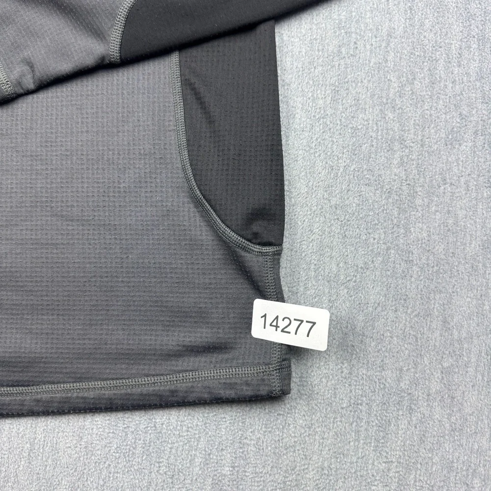 The North Face Sweater‎ Mens Large Gray 1/4 Zip Pullover Knit Waffle Outdoors